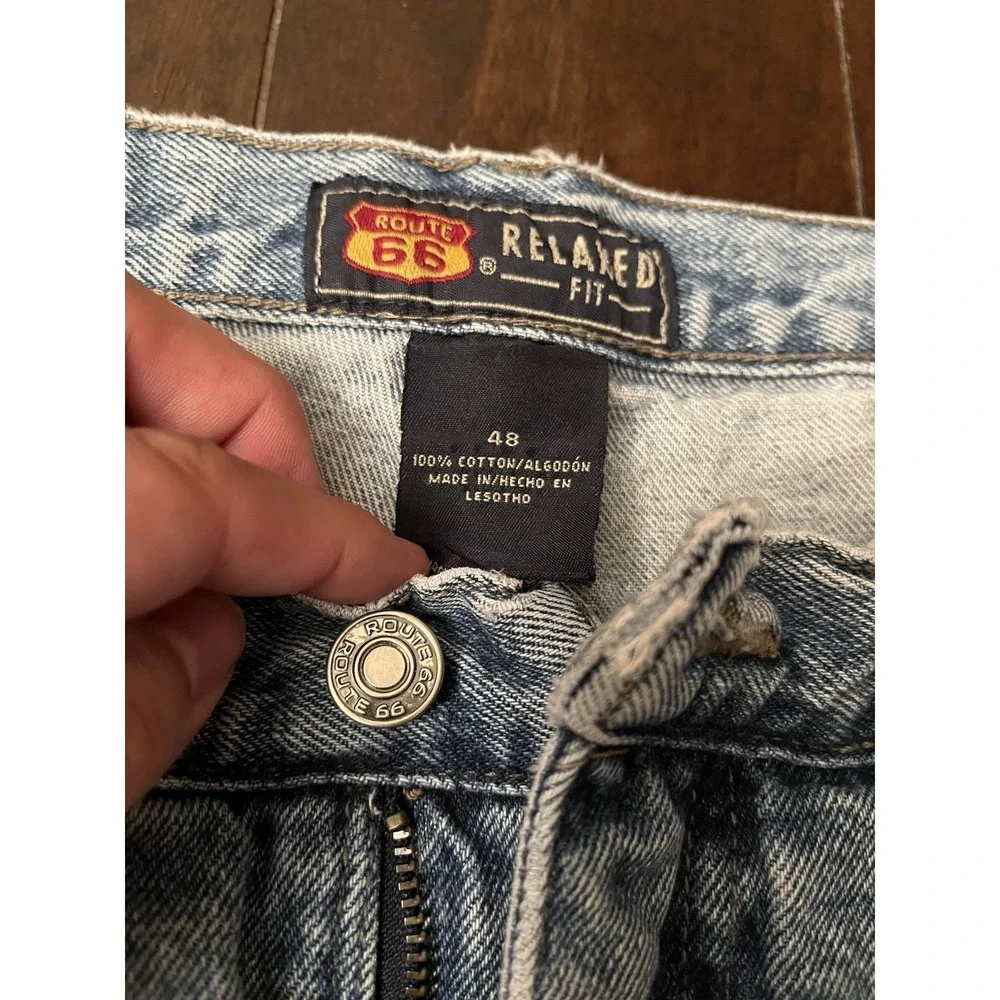 Route 66 Relaxed Fit Vintage Blue Jean Shorts Size‎ 48